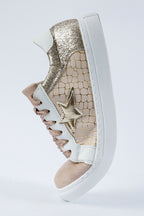 Glitter Star Patchwork Sneakers