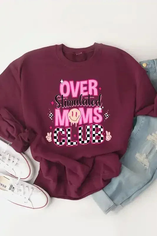 Moms Club Graphic Sweatshirts | Plus Size - Whatever You Like Shop