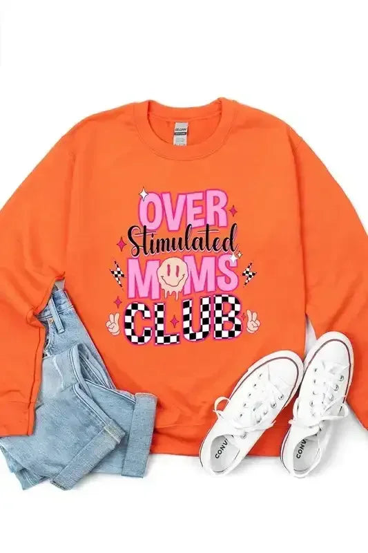 Moms Club Graphic Sweatshirts | Plus Size - Whatever You Like Shop