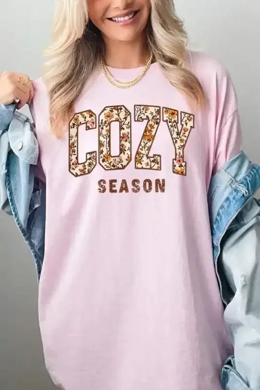 Cozy Season Graphic Plus Heavy Cotton Tee - Whatever You Like Shop