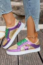 Glitter Star Patchwork Sneakers