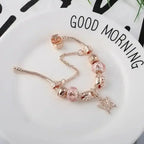 Fashion Rose Gold Charm Bracelet - Whatever You Like Shop
