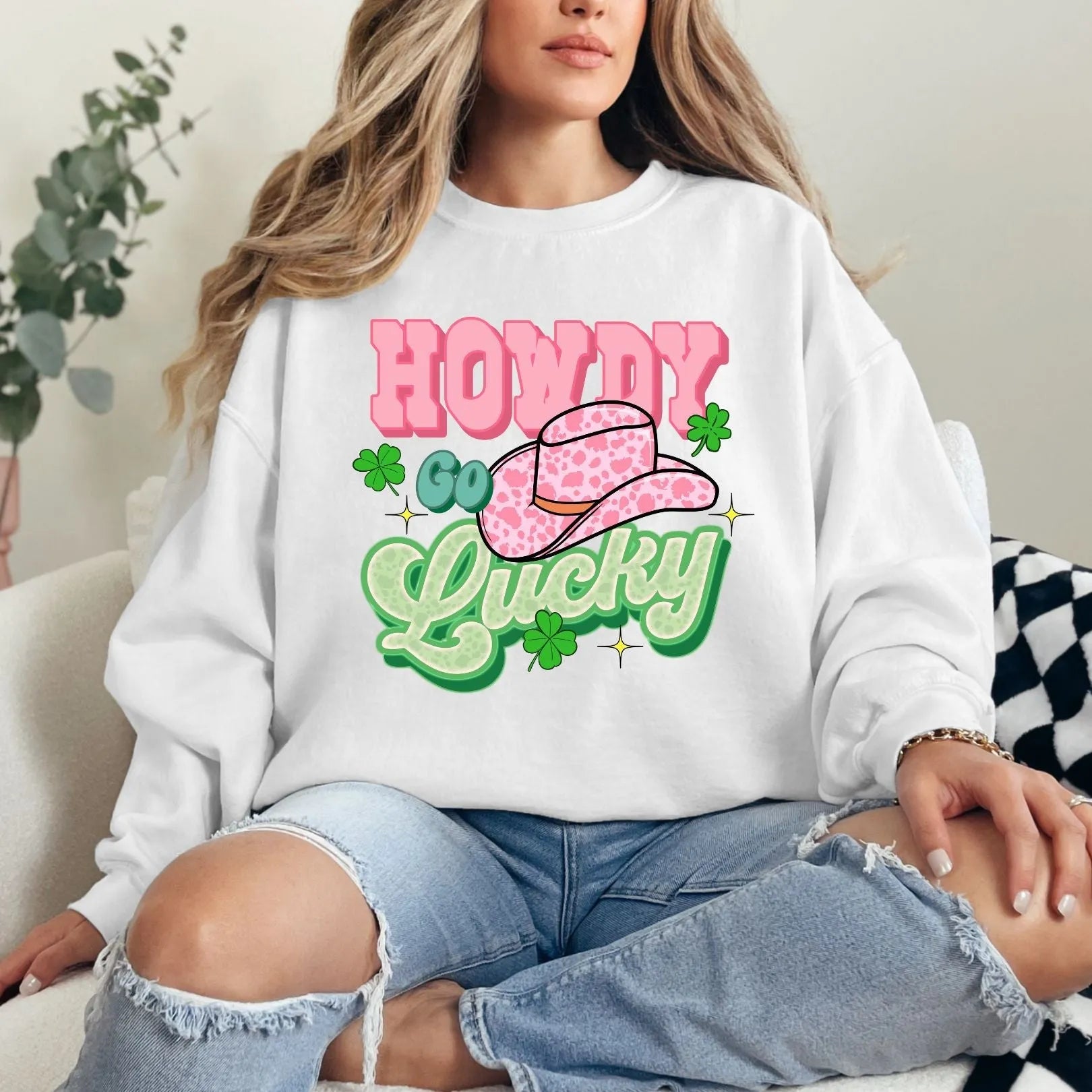 Howdy Go Lucky Graphic Sweatshirt | Whatever You Like Shop