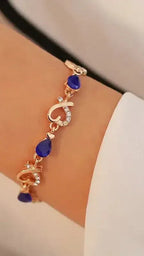 Rhinestones Heart-Shaped Bracelet - Whatever You Like Shop