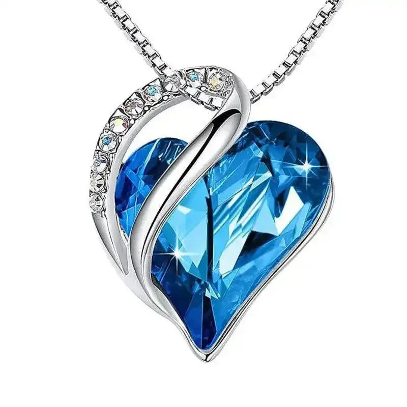 925 Sterling Silver Heart Shaped Necklace - Whatever You Like Shop