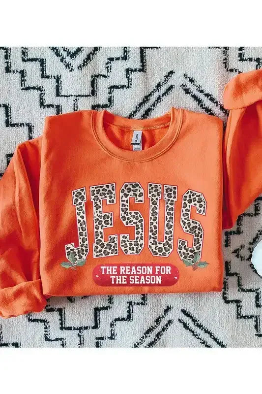 Leopard Jesus Sweatshirt - Whatever You Like Shop