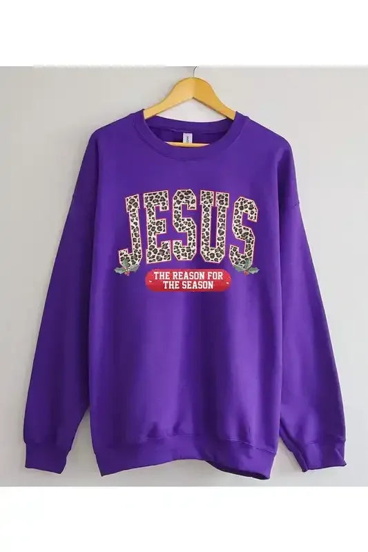 Leopard Jesus Sweatshirt - Whatever You Like Shop