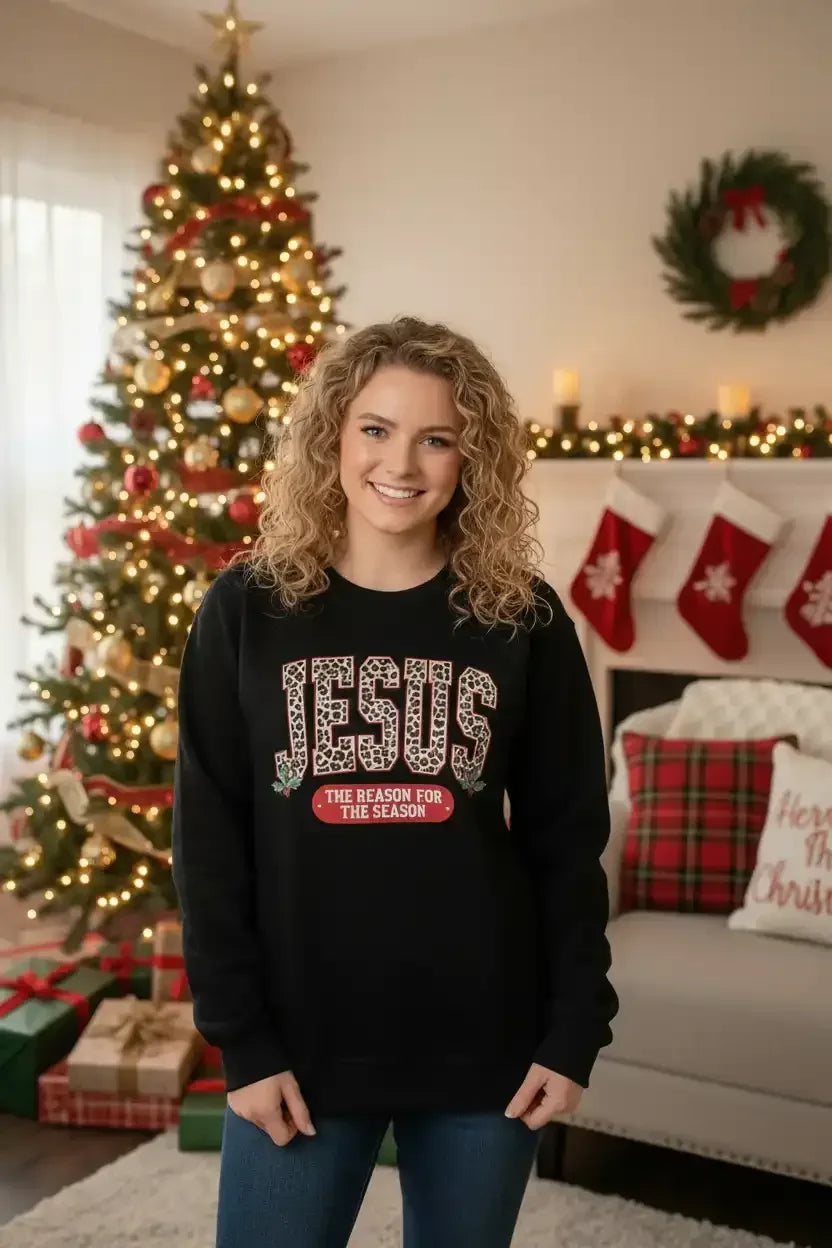 Leopard Jesus Sweatshirt - Whatever You Like Shop