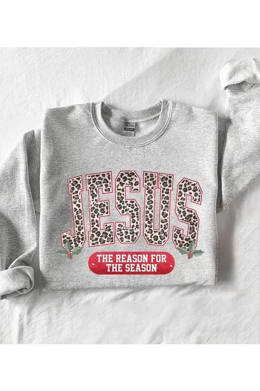 Leopard Jesus Sweatshirt - Whatever You Like Shop