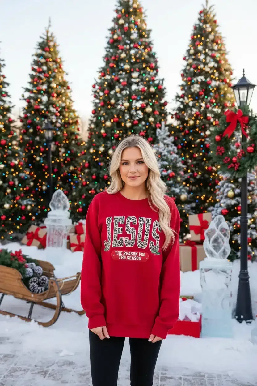 Leopard Jesus Sweatshirt - Whatever You Like Shop