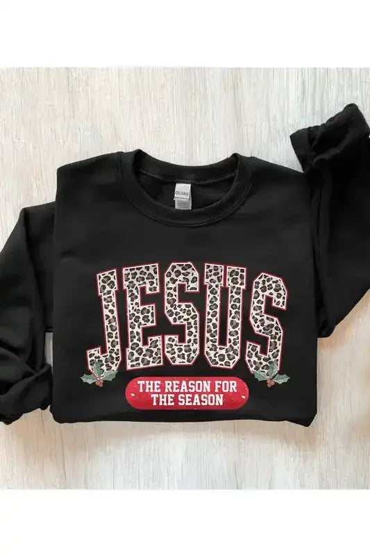 Leopard Jesus Sweatshirt - Whatever You Like Shop