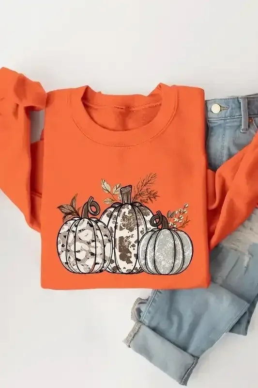 Animal Print Pumpkins Sweatshirt - Whatever You Like Shop
