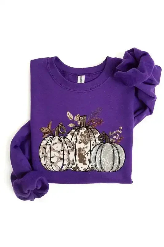 Animal Print Pumpkins Sweatshirt - Whatever You Like Shop