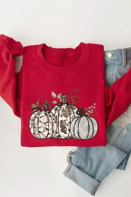 Animal Print Pumpkins Sweatshirt - Whatever You Like Shop