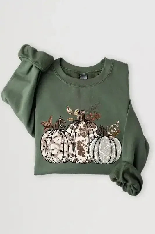 Animal Print Pumpkins Sweatshirt - Whatever You Like Shop