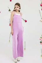 Plus Boho Terry Wide Leg Jumpsuits with Pocket - Whatever You Like Shop