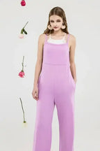 Plus Boho Terry Wide Leg Jumpsuits with Pocket - Whatever You Like Shop
