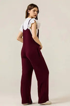 Boho Terry Wide Leg Jumpsuits with Pocket - Whatever You Like Shop