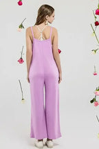 Boho Terry Wide Leg Jumpsuits with Pocket - Whatever You Like Shop