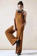 Boho Terry Wide Leg Jumpsuits with Pocket - Whatever You Like Shop