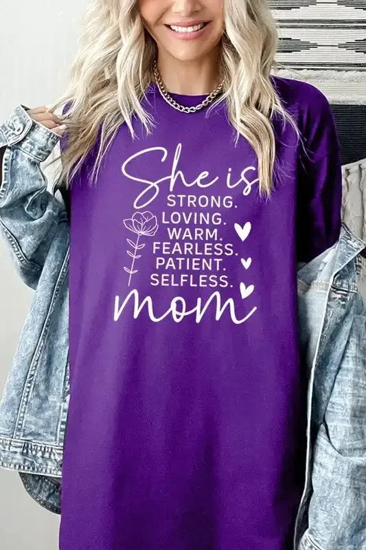 She is Mom Graphic Heavy Cotton Tee - Whatever You Like Shop