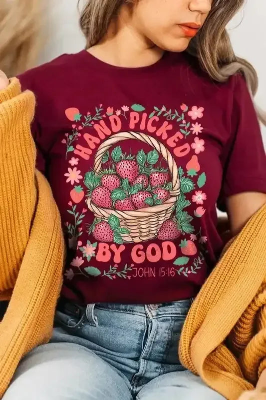 Hand Picked By God Graphic Tee - Whatever You Like Shop