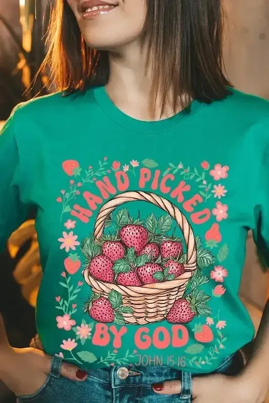 Hand Picked By God Graphic Tee - Whatever You Like Shop