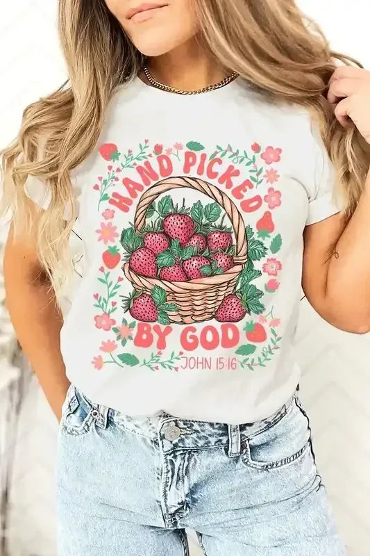 Hand Picked By God Graphic Tee - Whatever You Like Shop