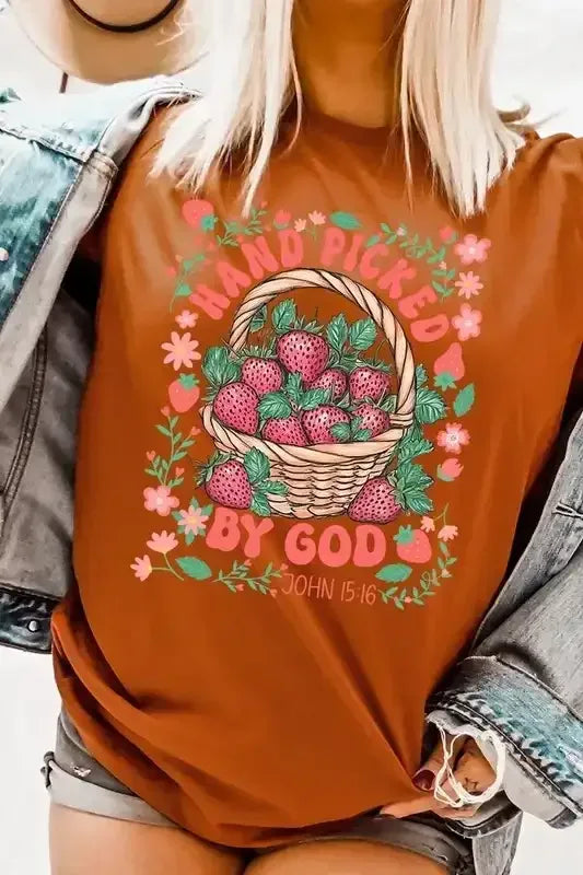 Hand Picked By God Graphic Tee - Whatever You Like Shop