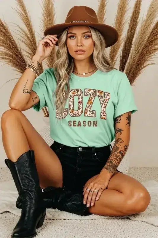 Cozy Season Graphic Heavy Cotton Tee - Whatever You Like Shop