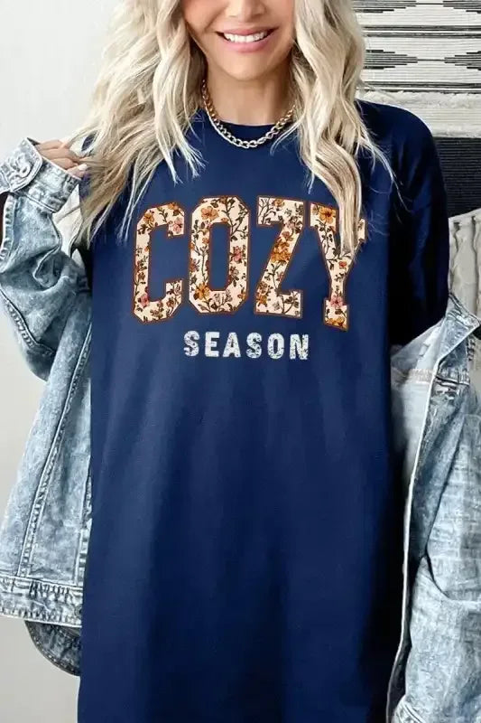 Cozy Season Graphic Heavy Cotton Tee - Whatever You Like Shop