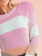 Lantern Rib Knitted Sweater - Whatever You Like Shop