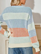 Lantern Rib Knitted Sweater - Whatever You Like Shop