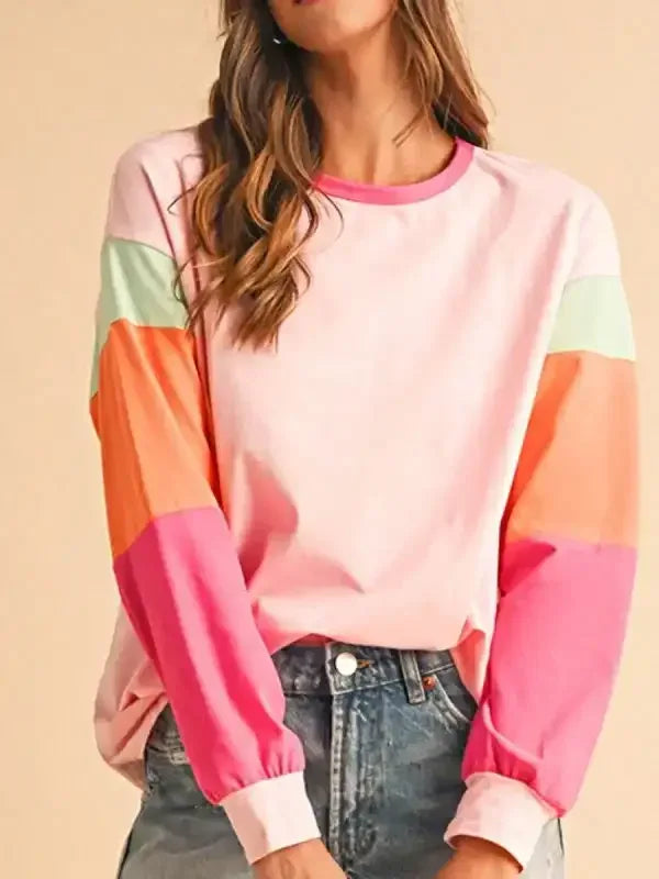 Boho Color Block Top - Whatever You Like Shop