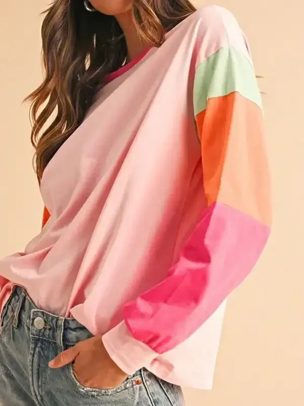 Boho Color Block Top - Whatever You Like Shop