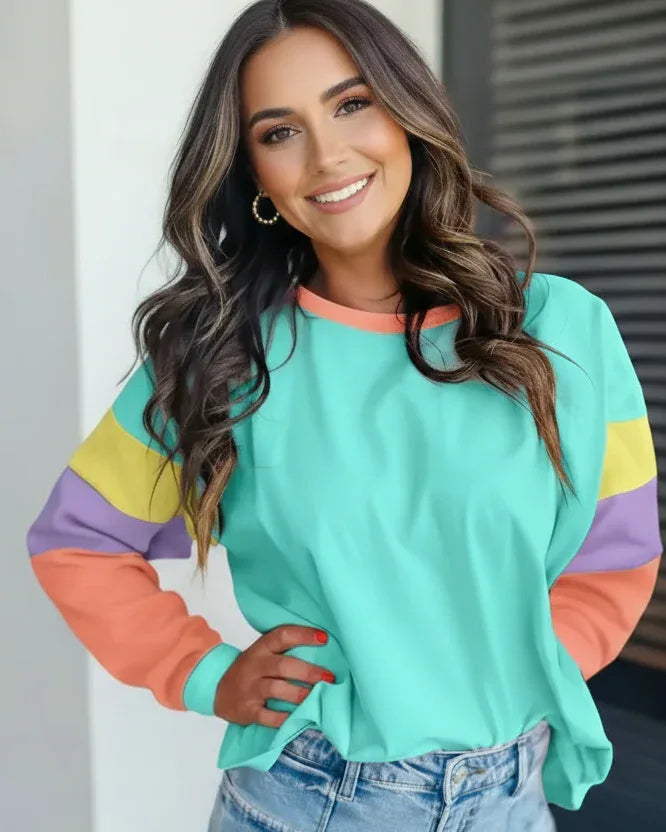 Boho Color Block Top - Whatever You Like Shop