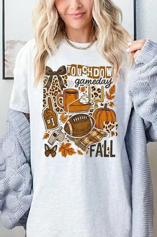 Fall Football Graphic T-Shirt - Whatever You Like Shop