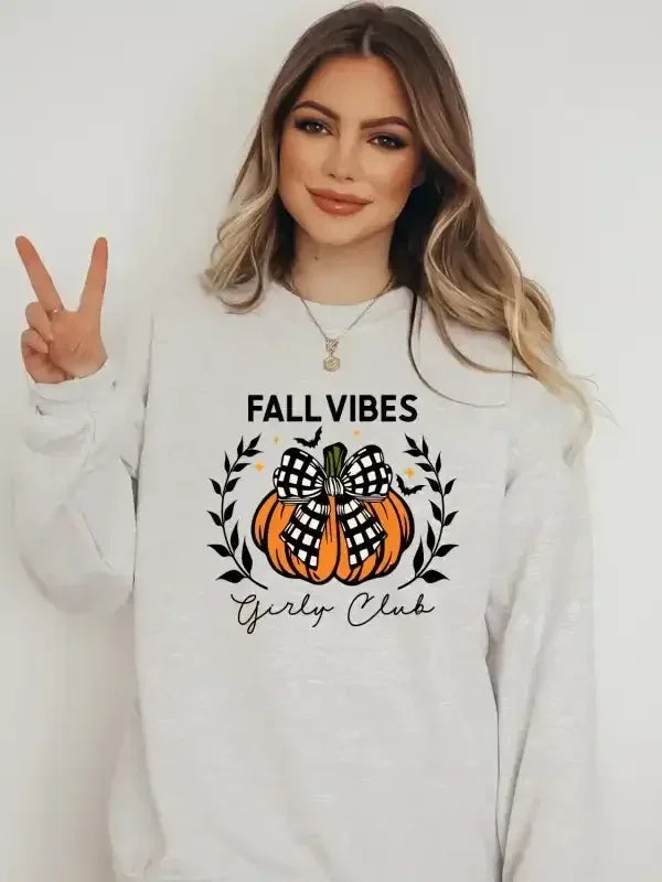 Fall Vibes Graphic Sweatshirt - Whatever You Like Shop
