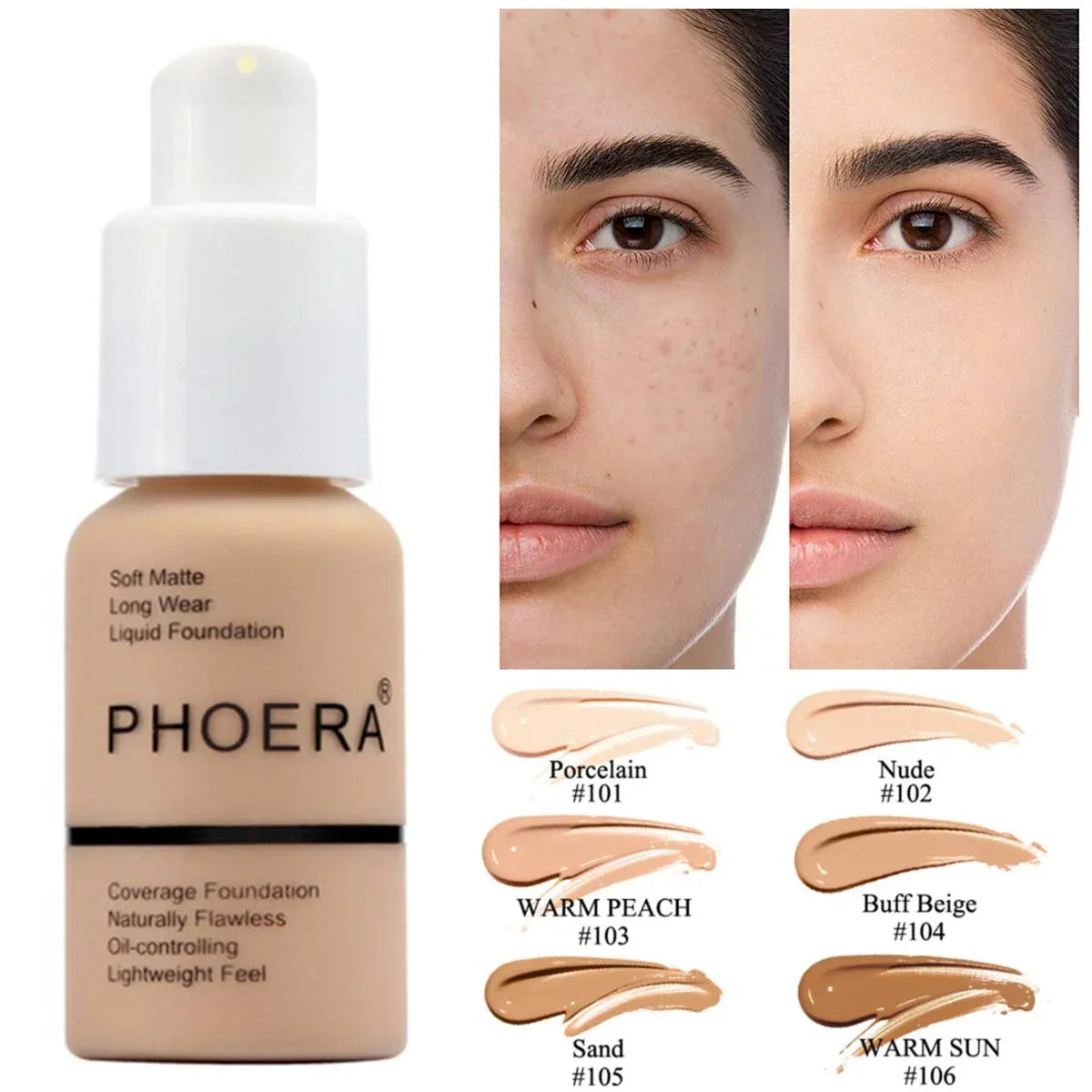 Explosive Press Type Oil Control Natural Color Matte Concealer Foundation Cream - Whatever You Like Shop