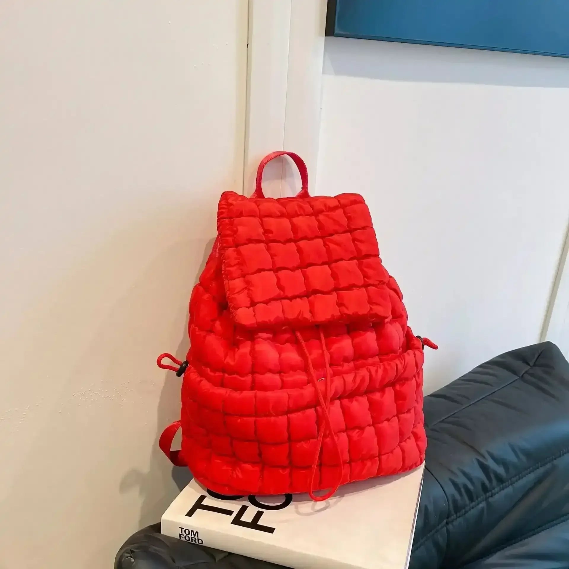 Quilted Puffy Down Backpack - Whatever You Like Shop