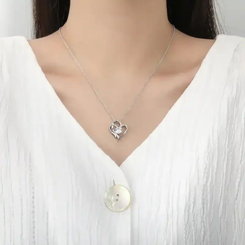Double Heart Necklace - Whatever You Like Shop