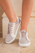 Glitter Star Patchwork Sneakers