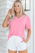 Bonbon Women's Puff Sleeve Blouse