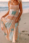 Printed Square Neck Cami Dress - Whatever You Like Shop