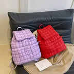 Quilted Puffy Down Backpack - Whatever You Like Shop