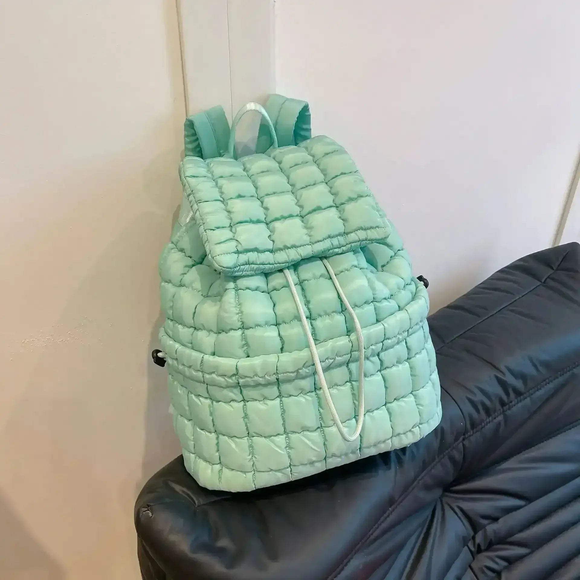 Quilted Puffy Down Backpack - Whatever You Like Shop