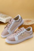Glitter Star Patchwork Sneakers
