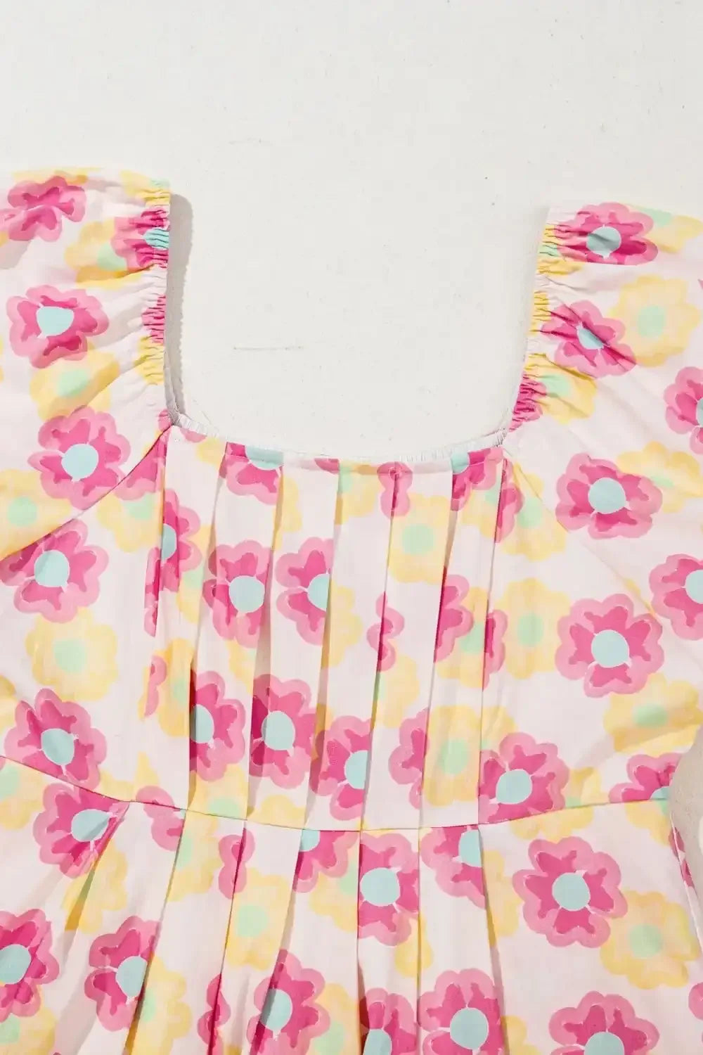 Floral Pleated Midi Dress - Whatever You Like Shop