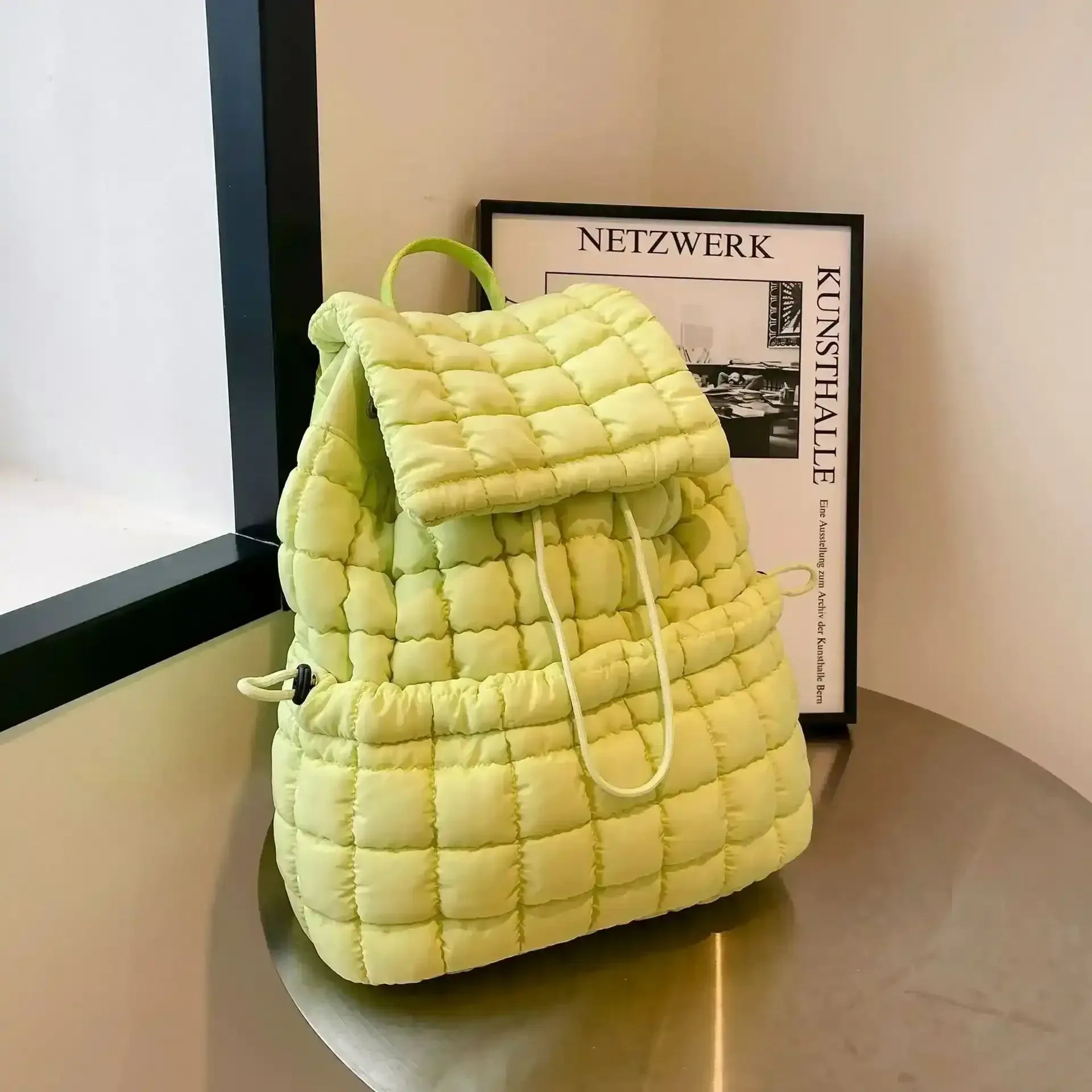 Quilted Puffy Down Backpack - Whatever You Like Shop