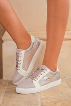 Glitter Star Patchwork Sneakers